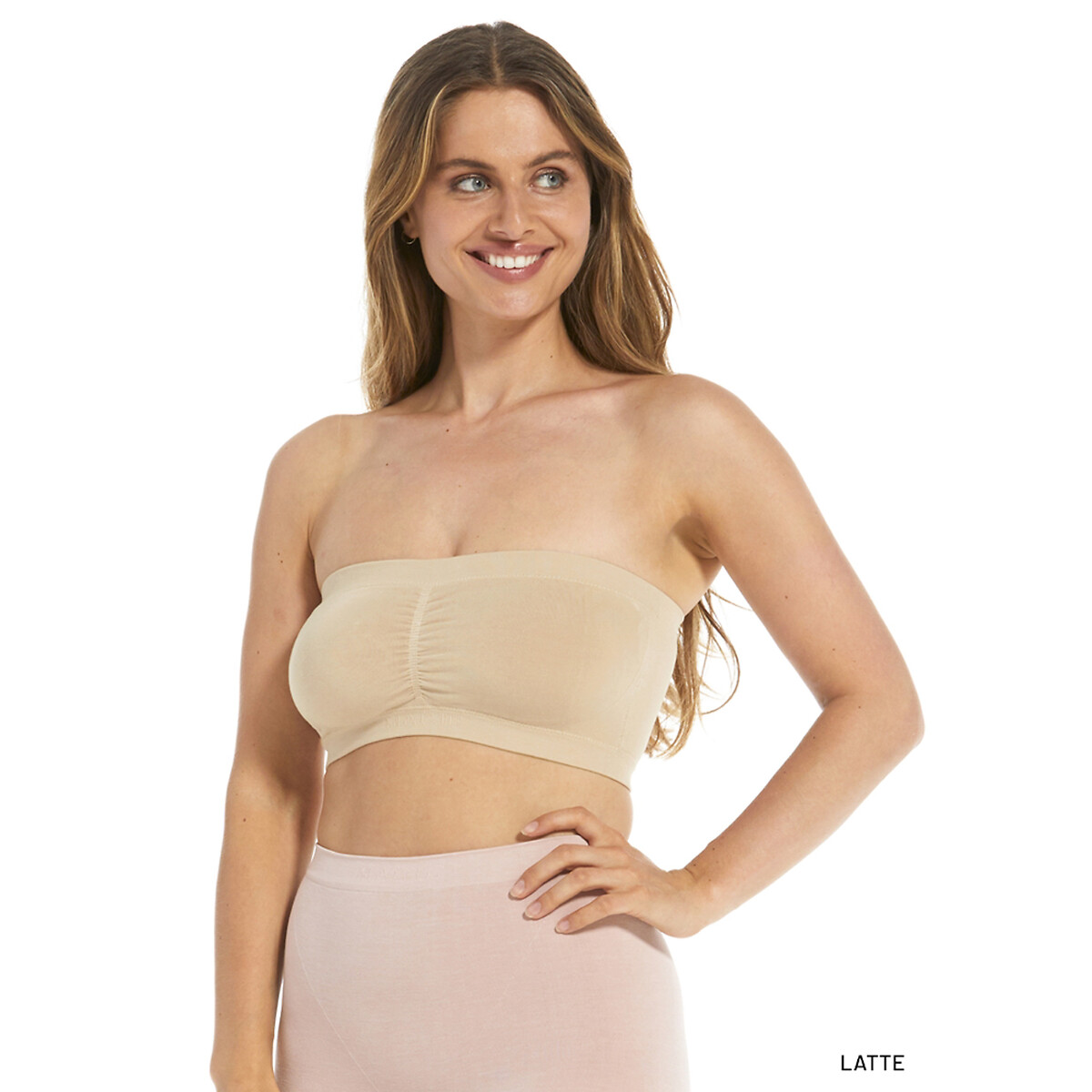 Reggiseno a fascia push-up carne, MAGIC BODYFASHION