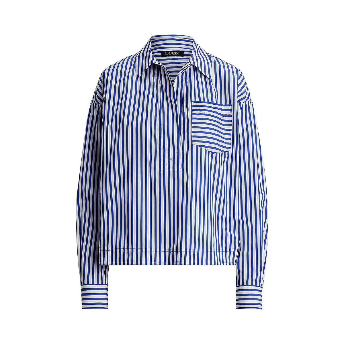 Gestreepte blouse met lange mouwen gestreept blauw/wit , LAUREN RALPH LAUREN