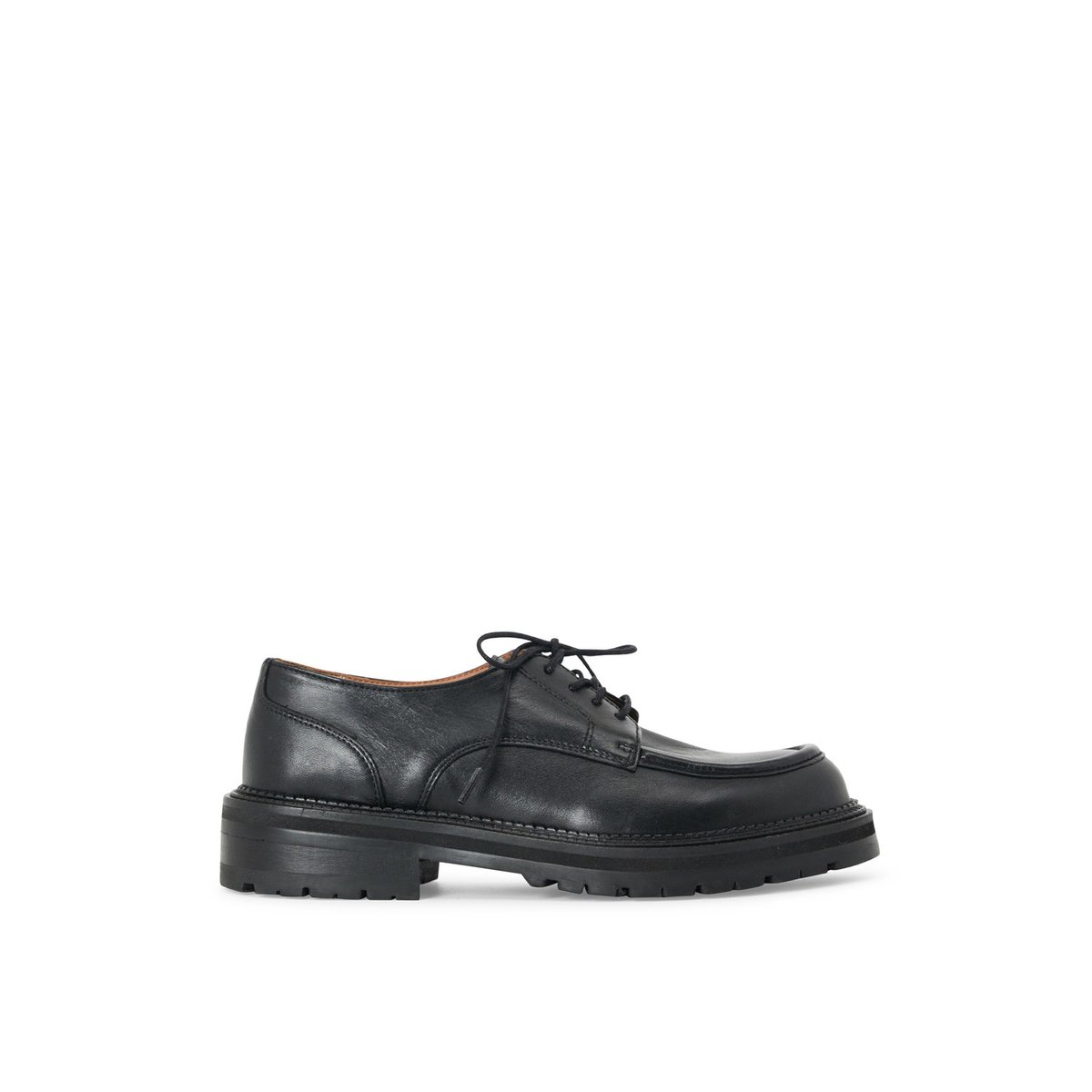 Derby en cuir LEON noir, MELLOW YELLOW