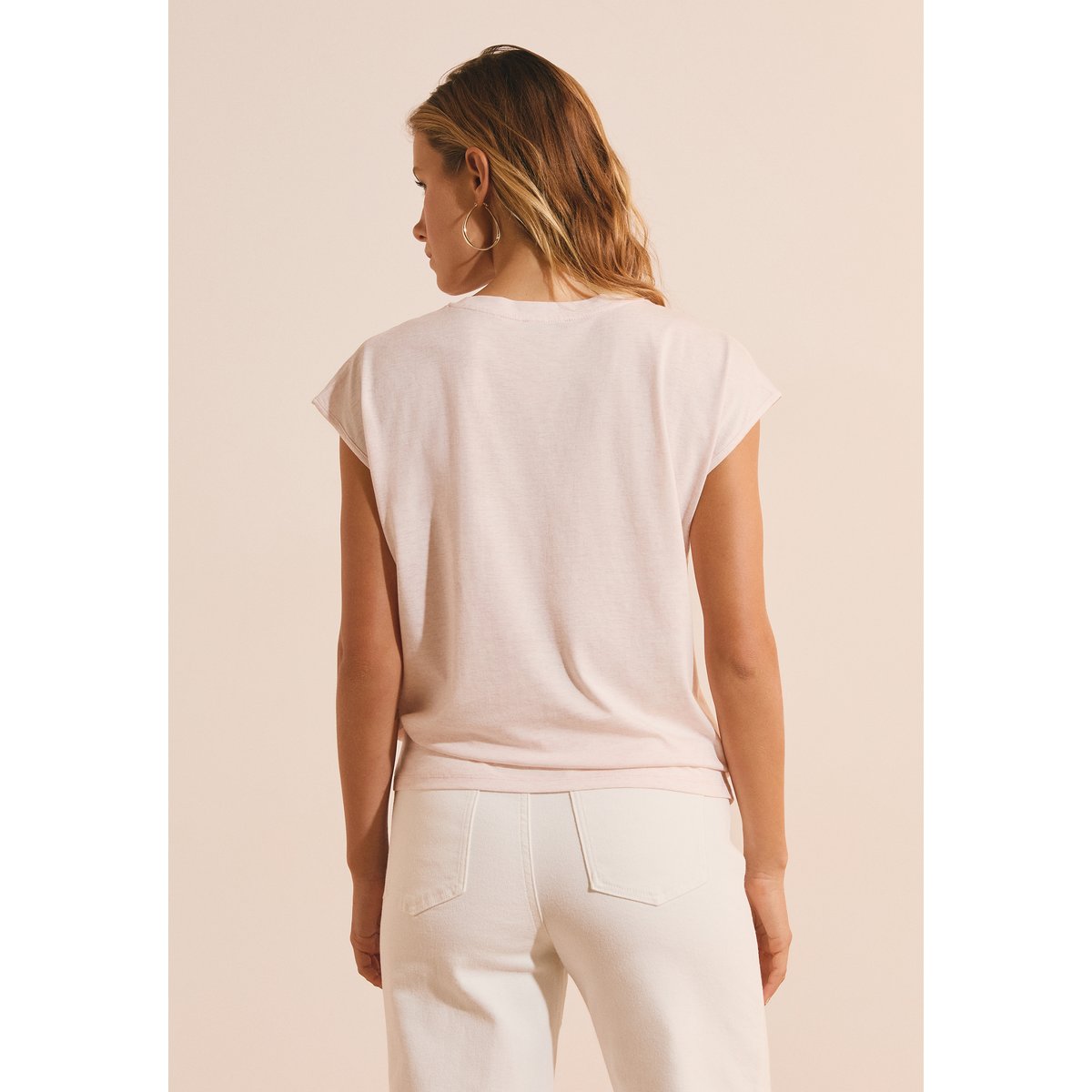 T-shirt avec coton TABORA rose poudre, ETAM