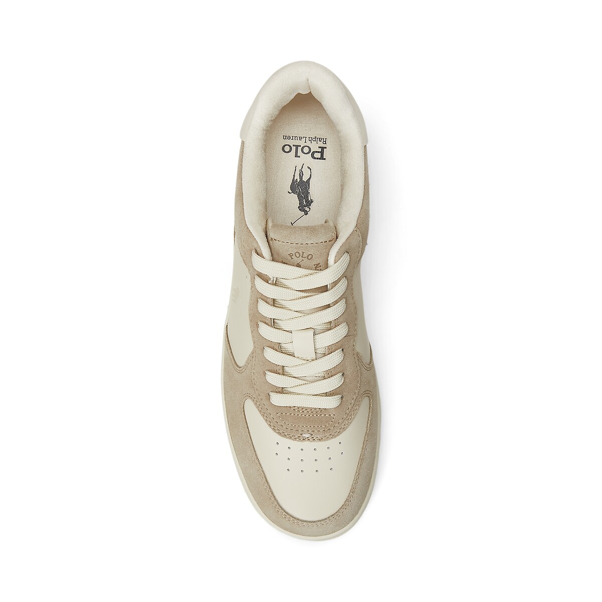 Baskets en cuir Masters Court beige, POLO RALPH LAUREN