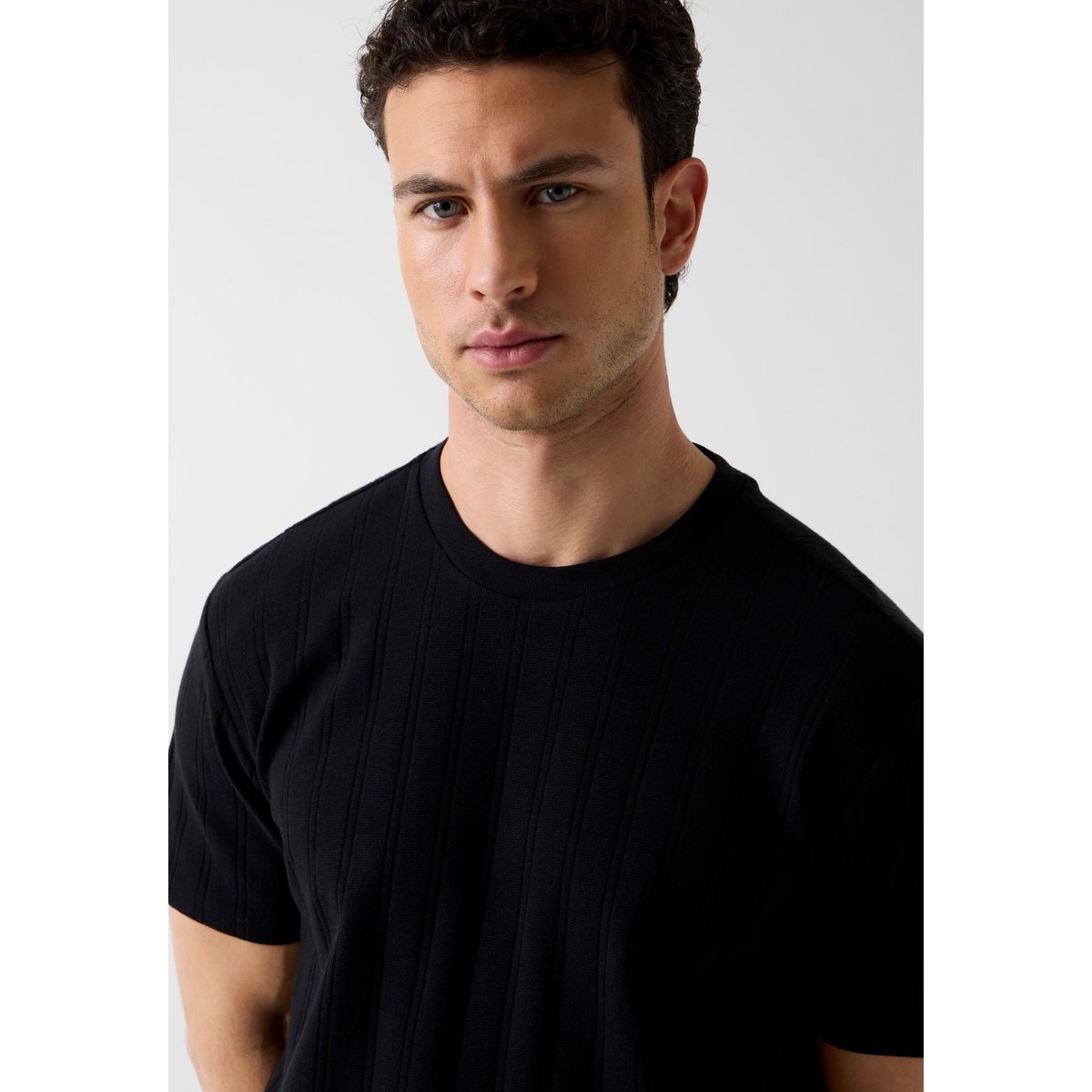 Jersey T-Shirt noir, GUESS