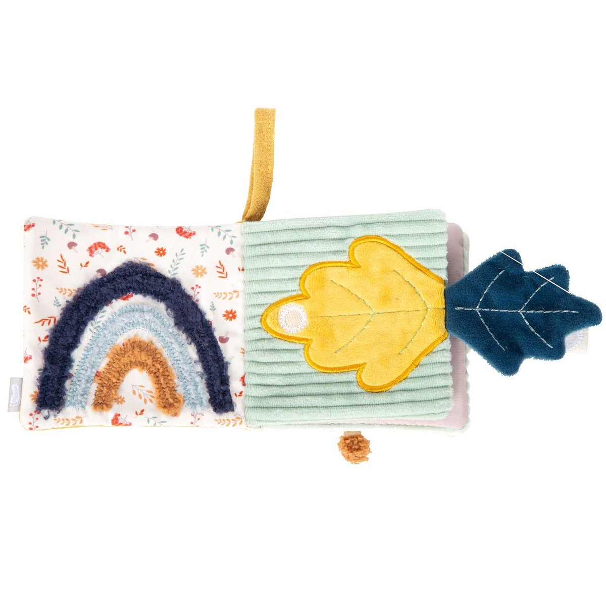 Livre de découvertes en tissu LITTLE LION jaune, SMALL FOOT COMPANY
