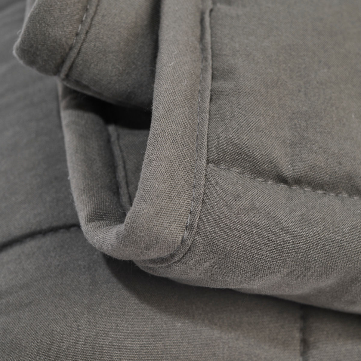 Couette chaude lestée microfibre 7kg gris anthracite, BLEU CALIN