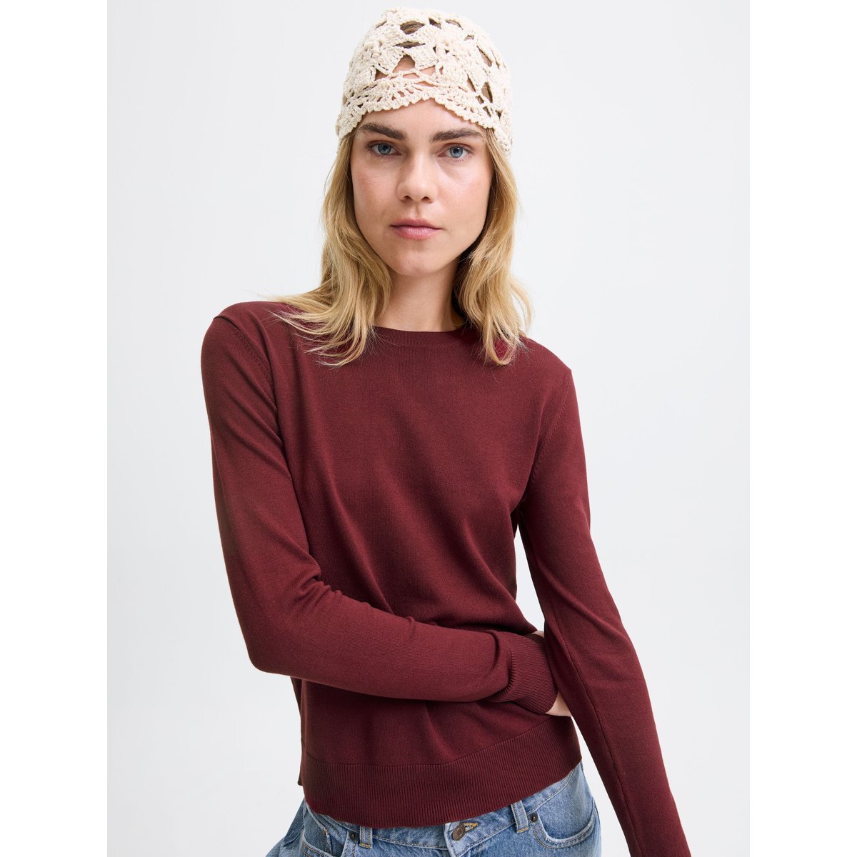 Pull En Maille cabernet 1, JJXX