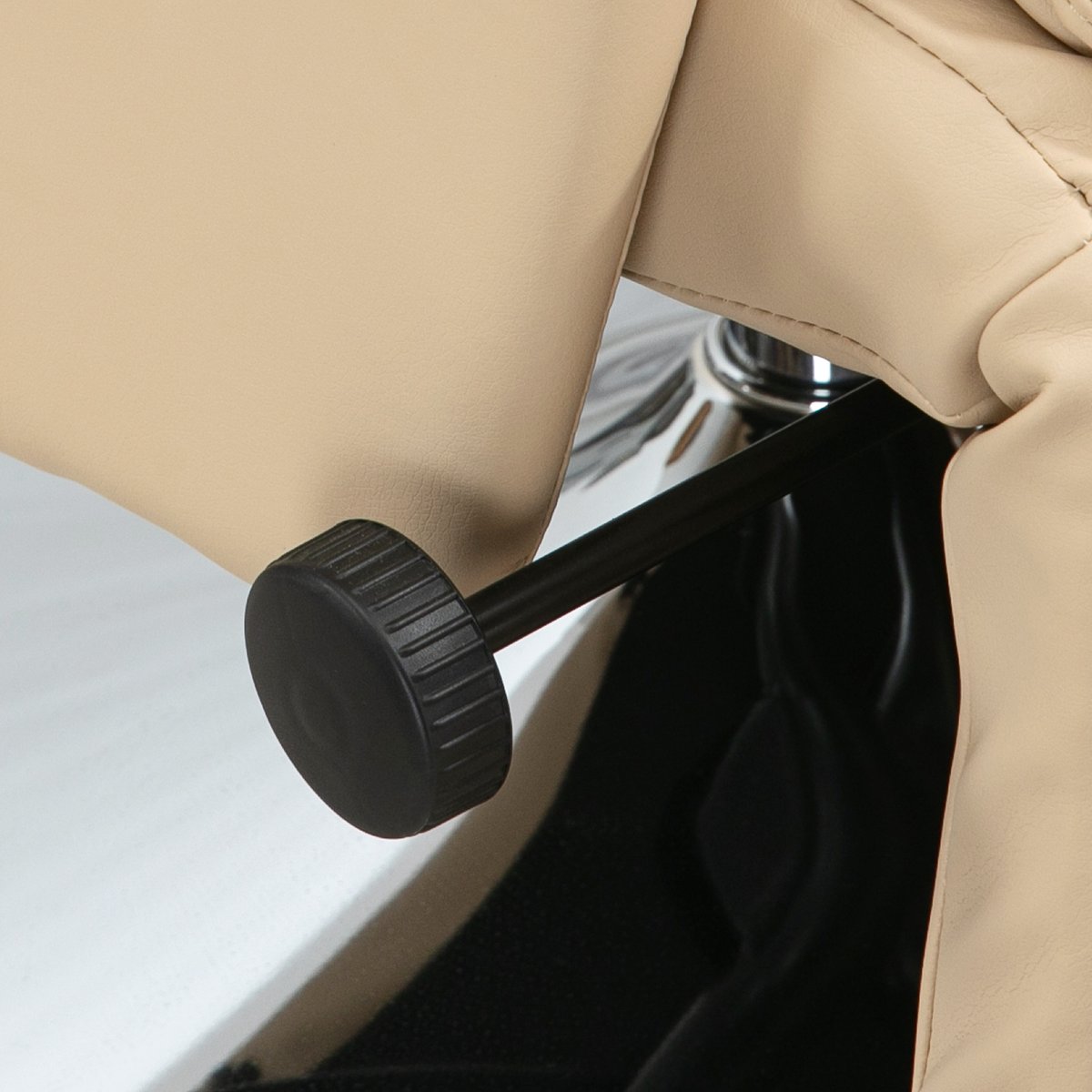 Fauteuil inclinable Revêtement synhtéituqe beige, HOMCOM
