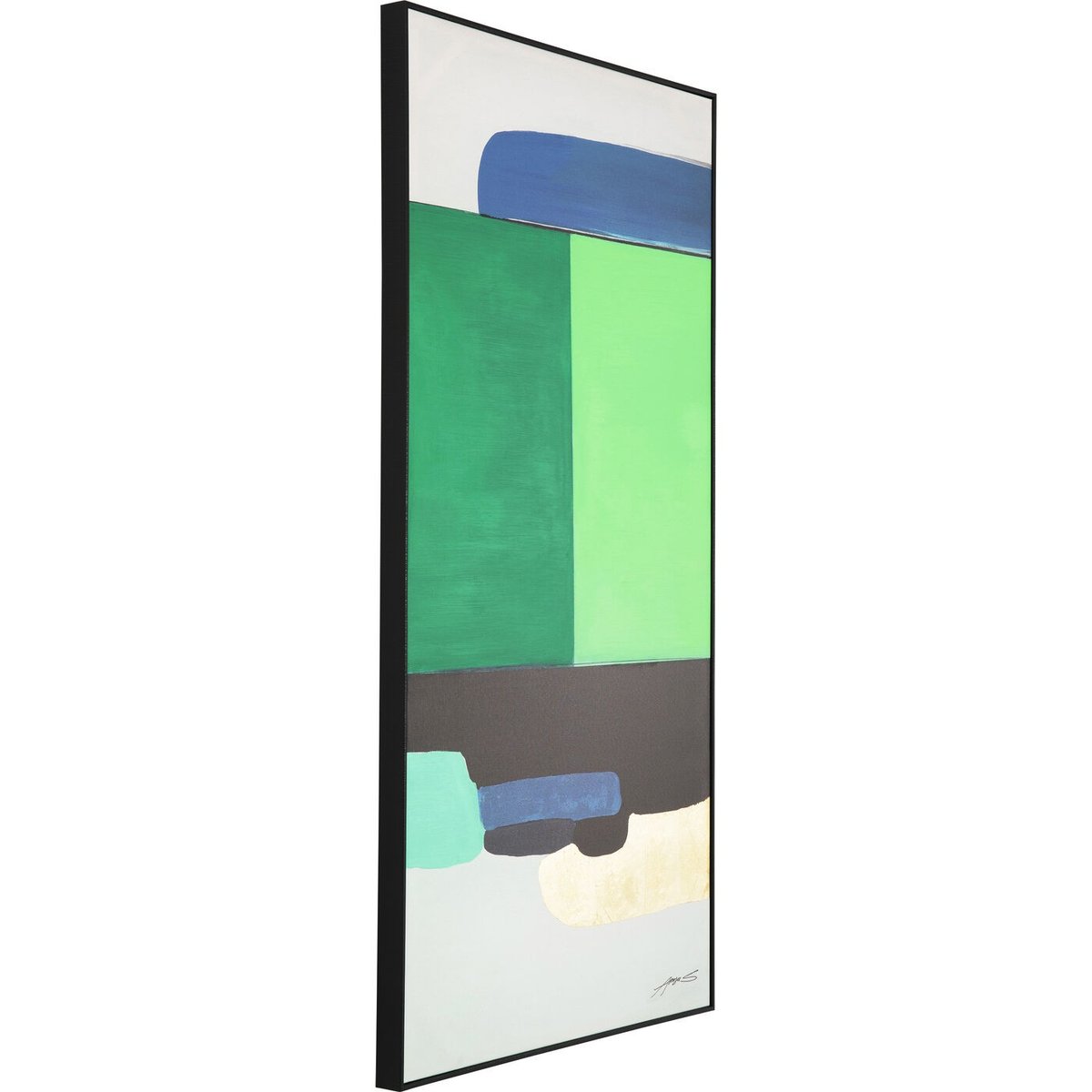 Peinture, ABSTRACT SHAPES vert, KARE DESIGN