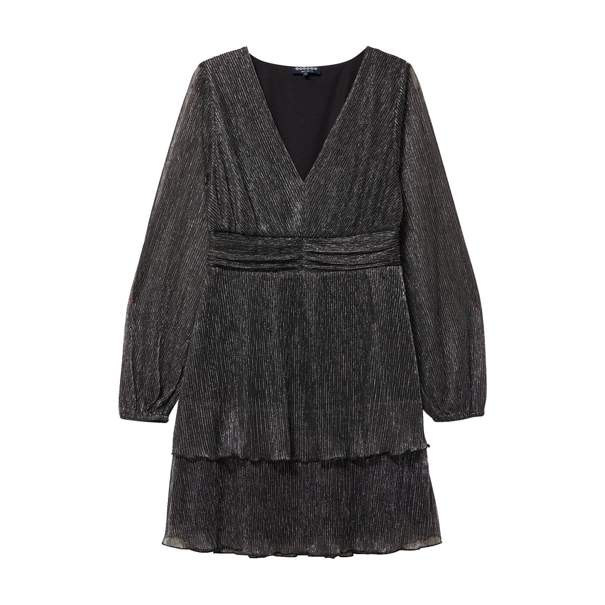 Robe manches longues doublée gris argent, BONOBO