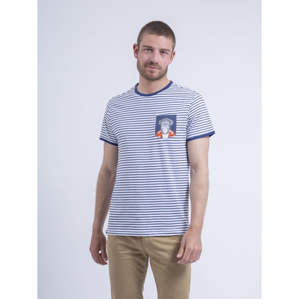 T-shirt Col Rond Napisinge bleu marine, RITCHIE