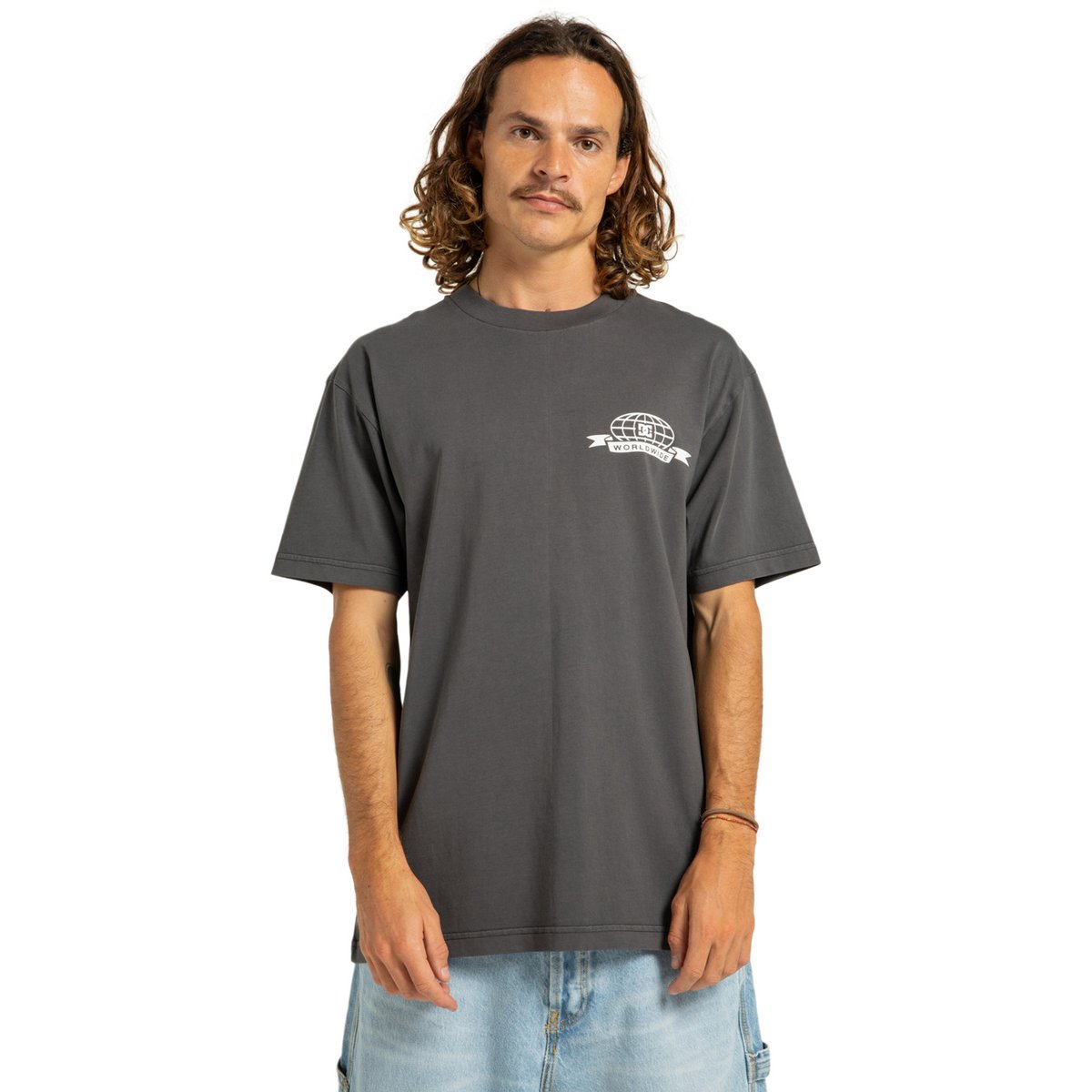 T-shirt à manches courtes STOCK UP. noir black enzyme wash, DC SHOES