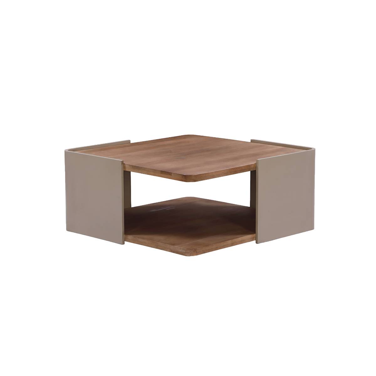 Table basse en bois de manguier KEZIA bois foncé, MADE IN MEUBLES