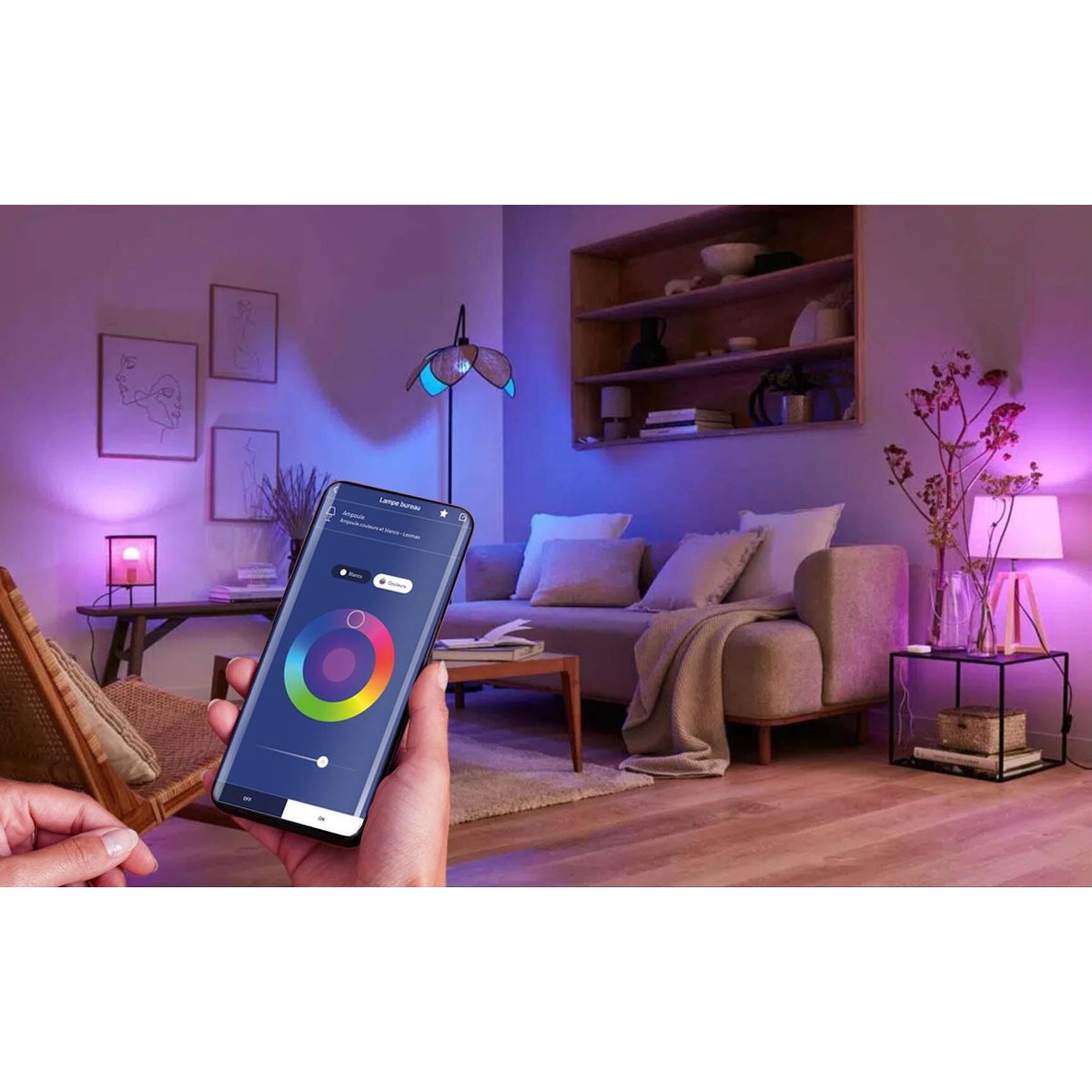 Panneau LED connecté, INSPIRE blanc, INSPIRE