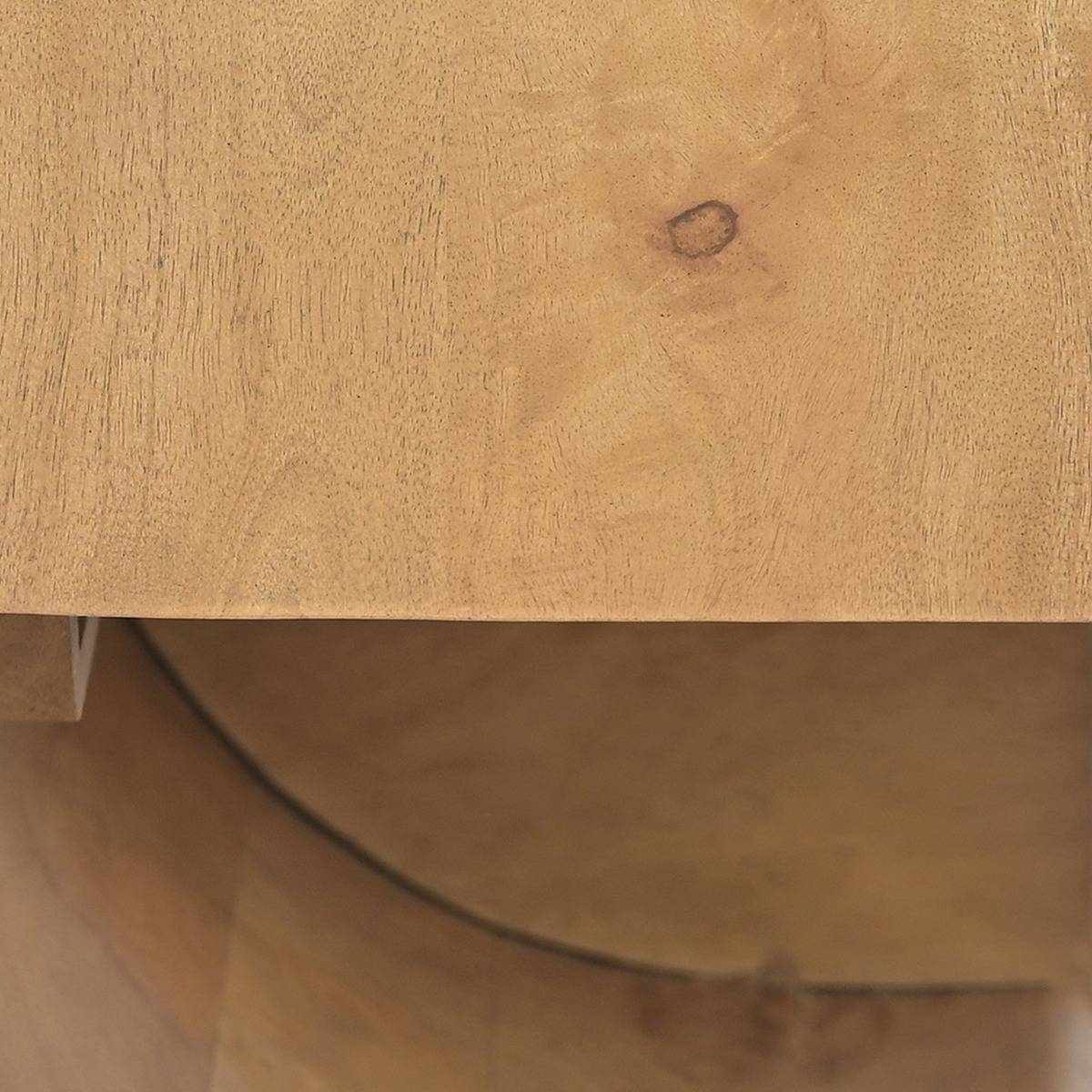 Buffet 4 portes en bois de manguier CHAD bois clair, MADE IN MEUBLES