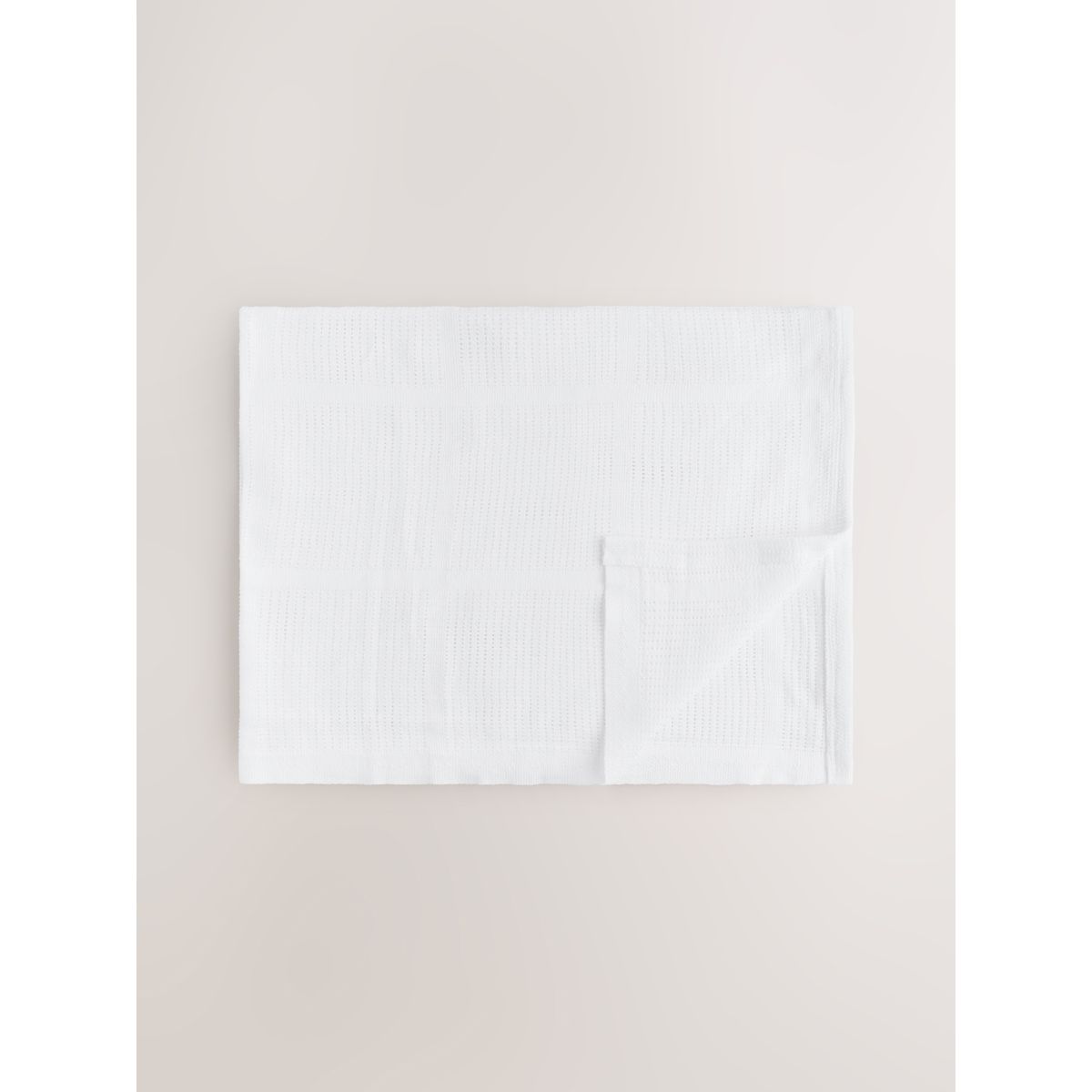Couverture bébé alvéolée en coton, lot de 2 blanc, NEXT