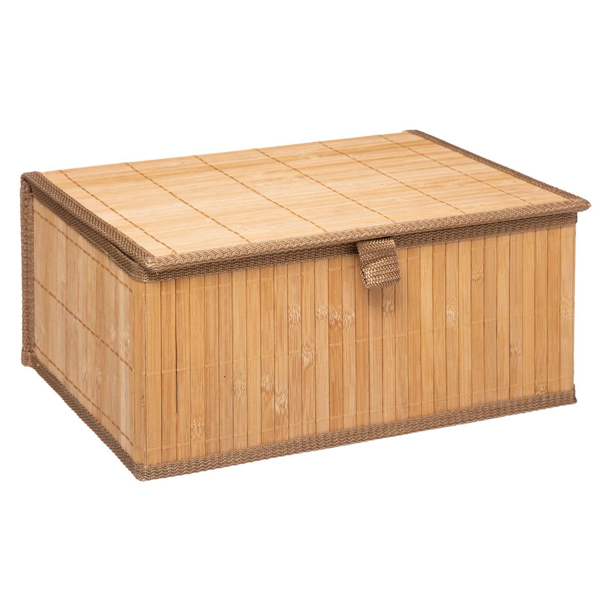 Lot de 3 boîtes de rangement en bambou beige, 5FIVE SIMPLY SMART