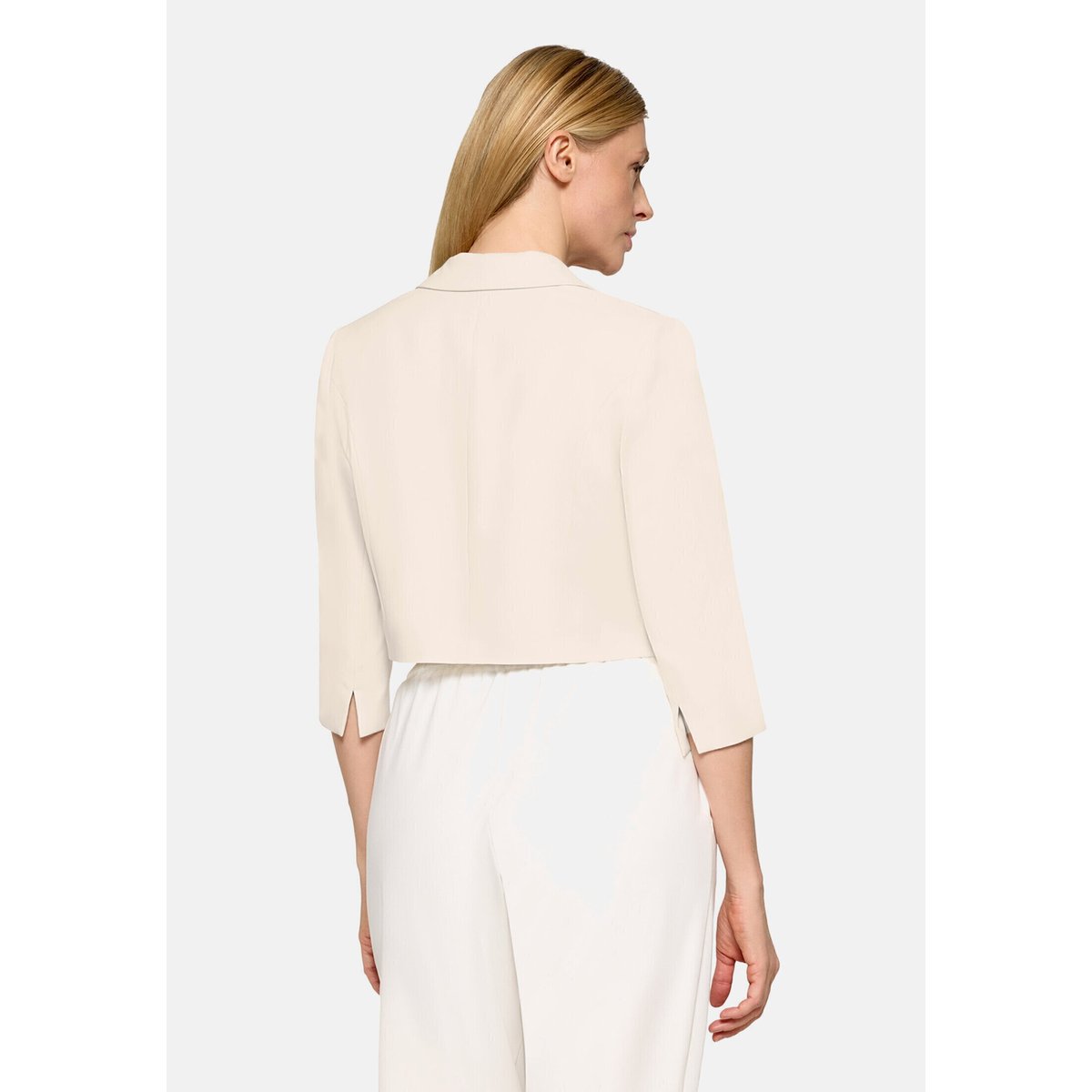 Blazer court à manches 3/4 silky beige, BETTY BARCLAY