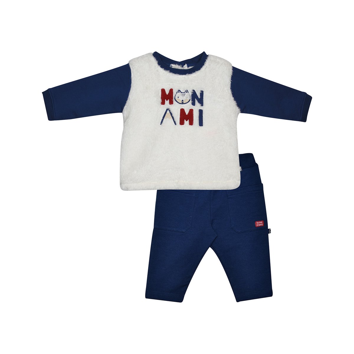Sweat pantalon jose maille bebe beige, SUCRE D'ORGE