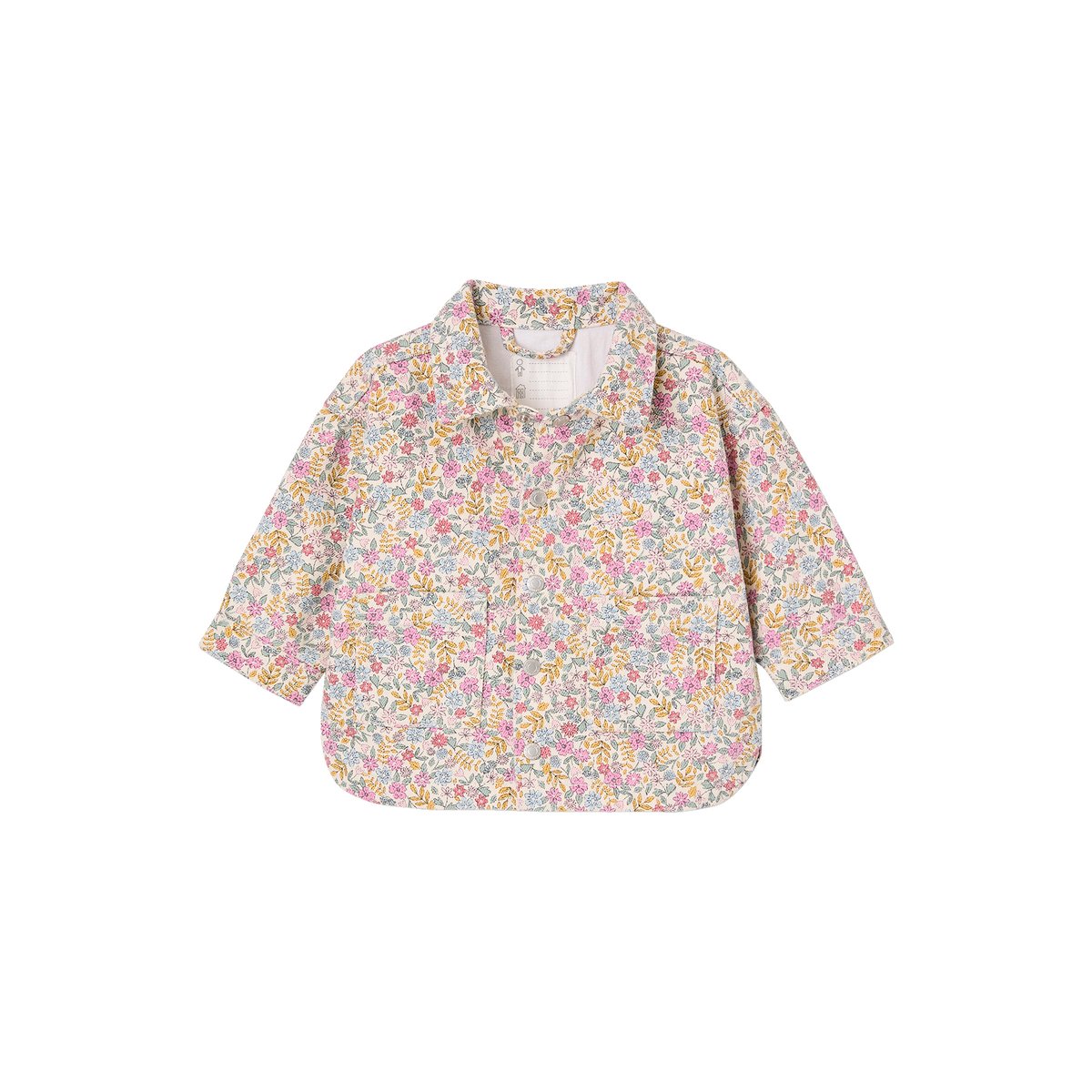 Veste imprimée en toile bébé multicolore, VERTBAUDET