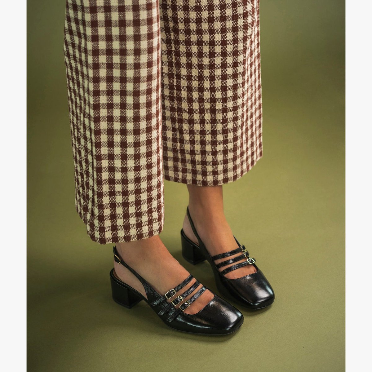 Escarpin en cuir DEMI noir, BOCAGE