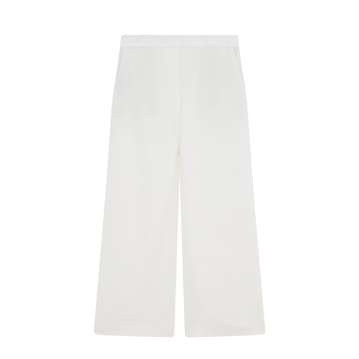Pantalon large en lin PANDI blanc, CAROLL