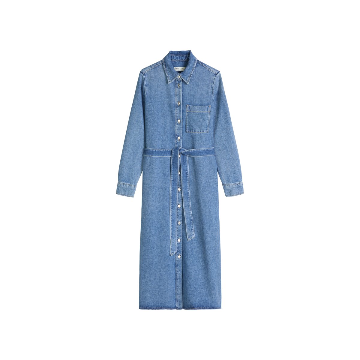 Robe en jean regular en mélange TENCEL™ Lyocell bleu moyen, MARC O'POLO