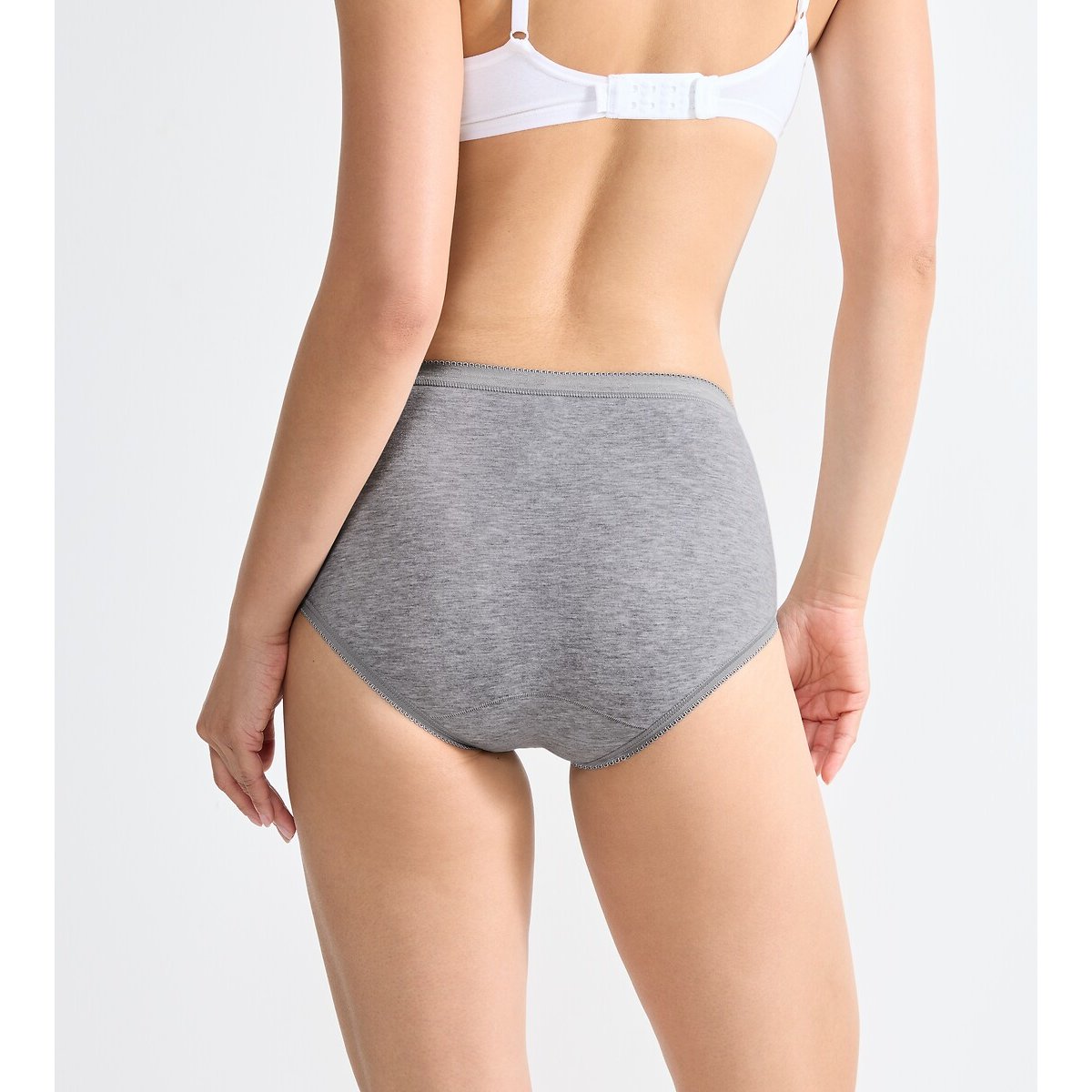 Confezione da 3 slip midi Basic grigio chiné , SLOGGI