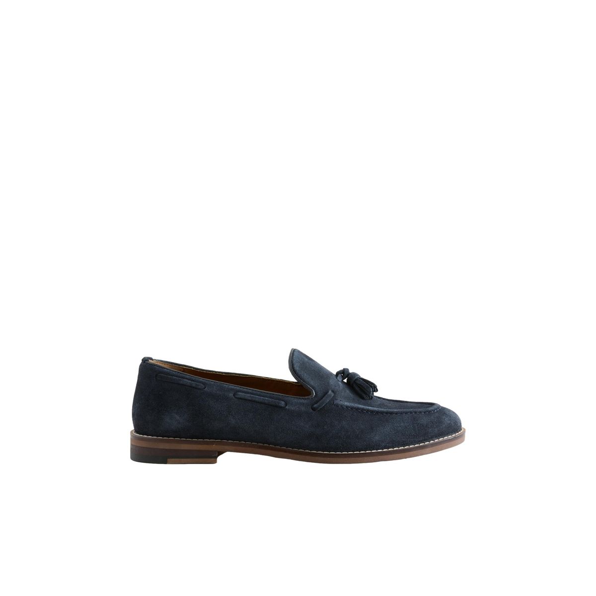 Mocassins en daim bleu marine, NEXT