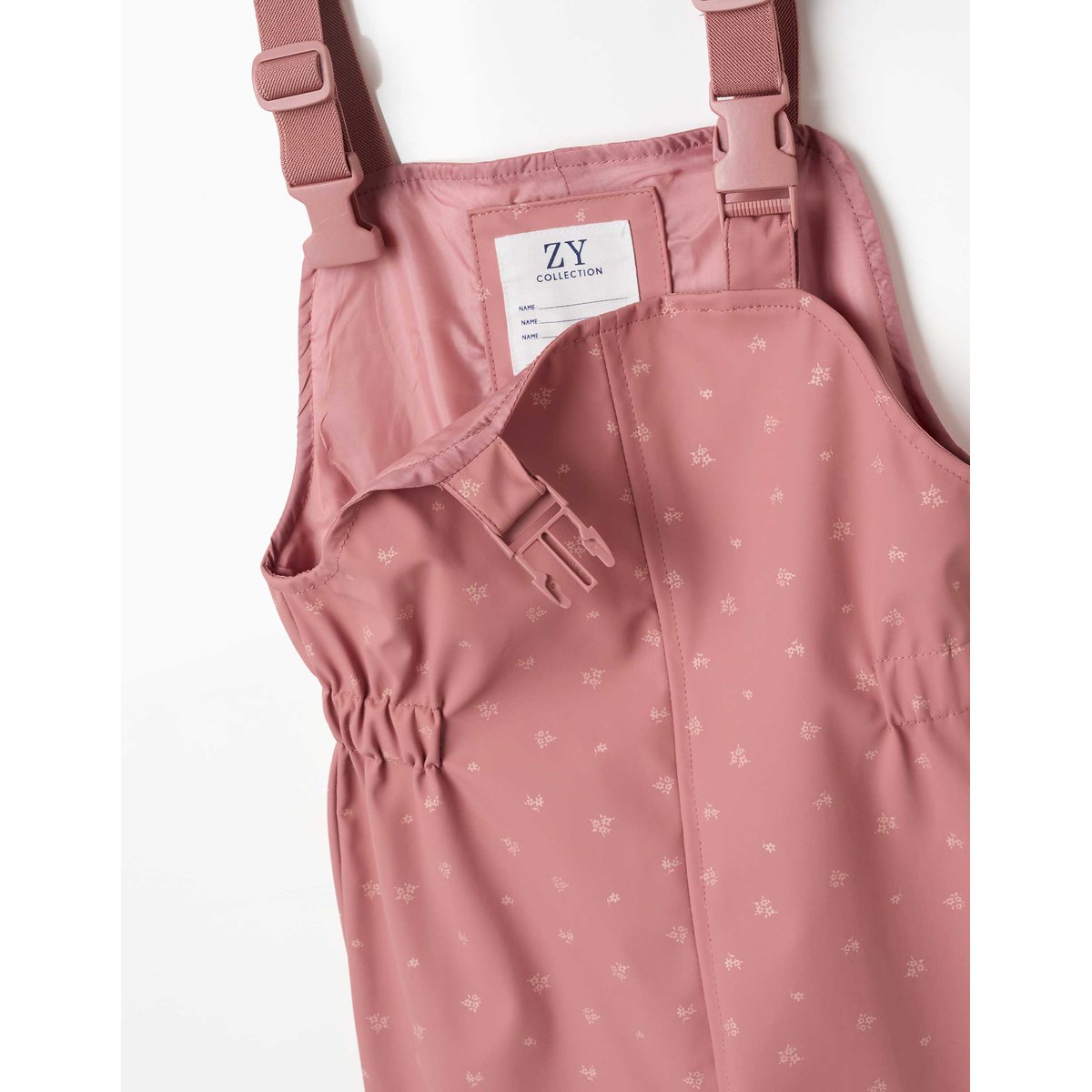 Salopette de pluie en caoutchouc avec imprimé floral rose, ZIPPY