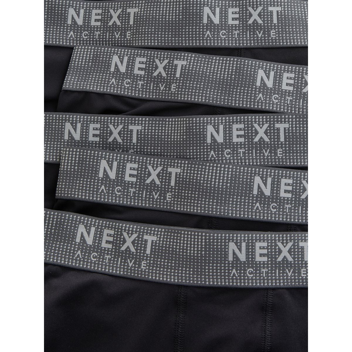 Boxer de sport long, lot 5 noir, NEXT