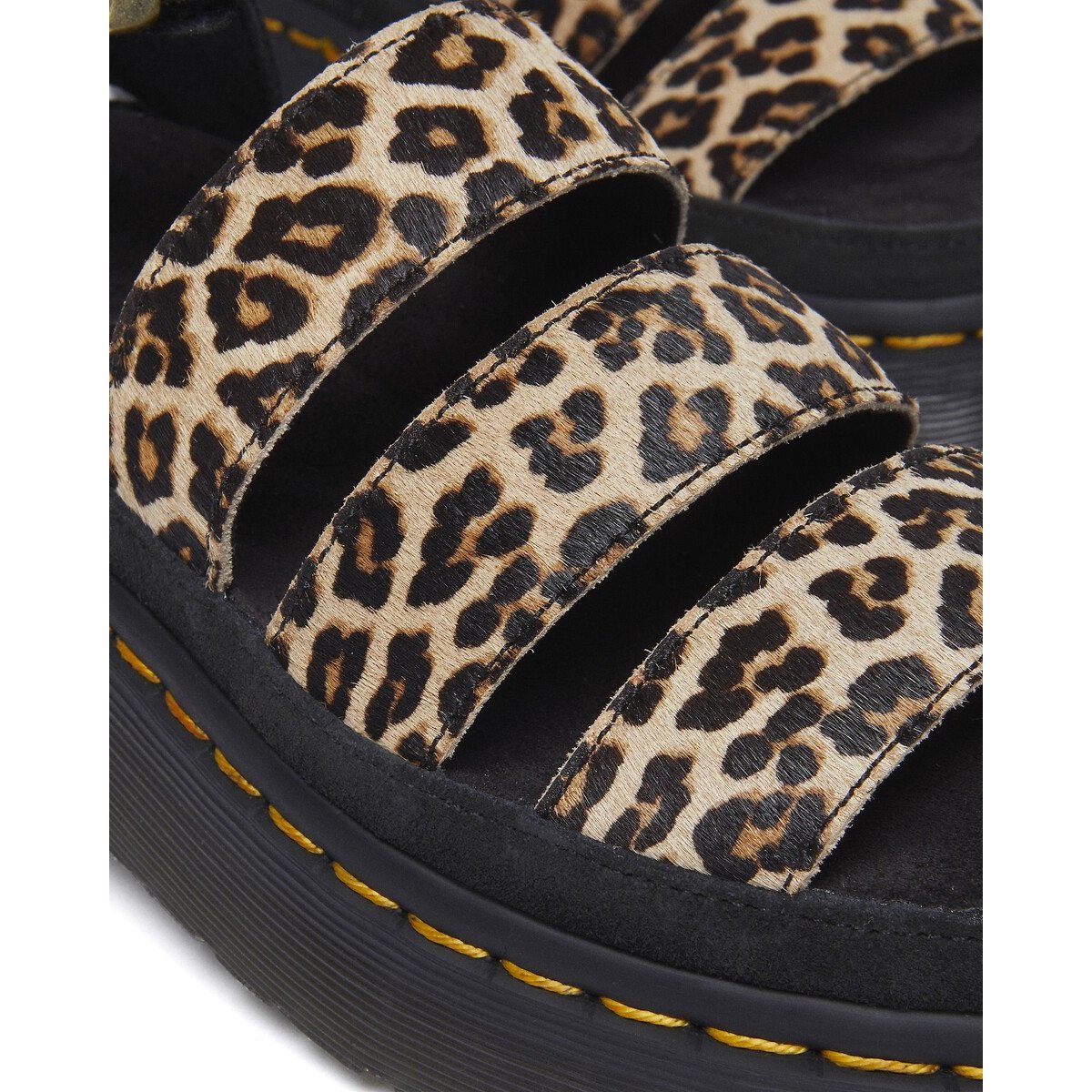 Clarissa II Quad Leather Platform Sandals leopard print/black, DR. MARTENS