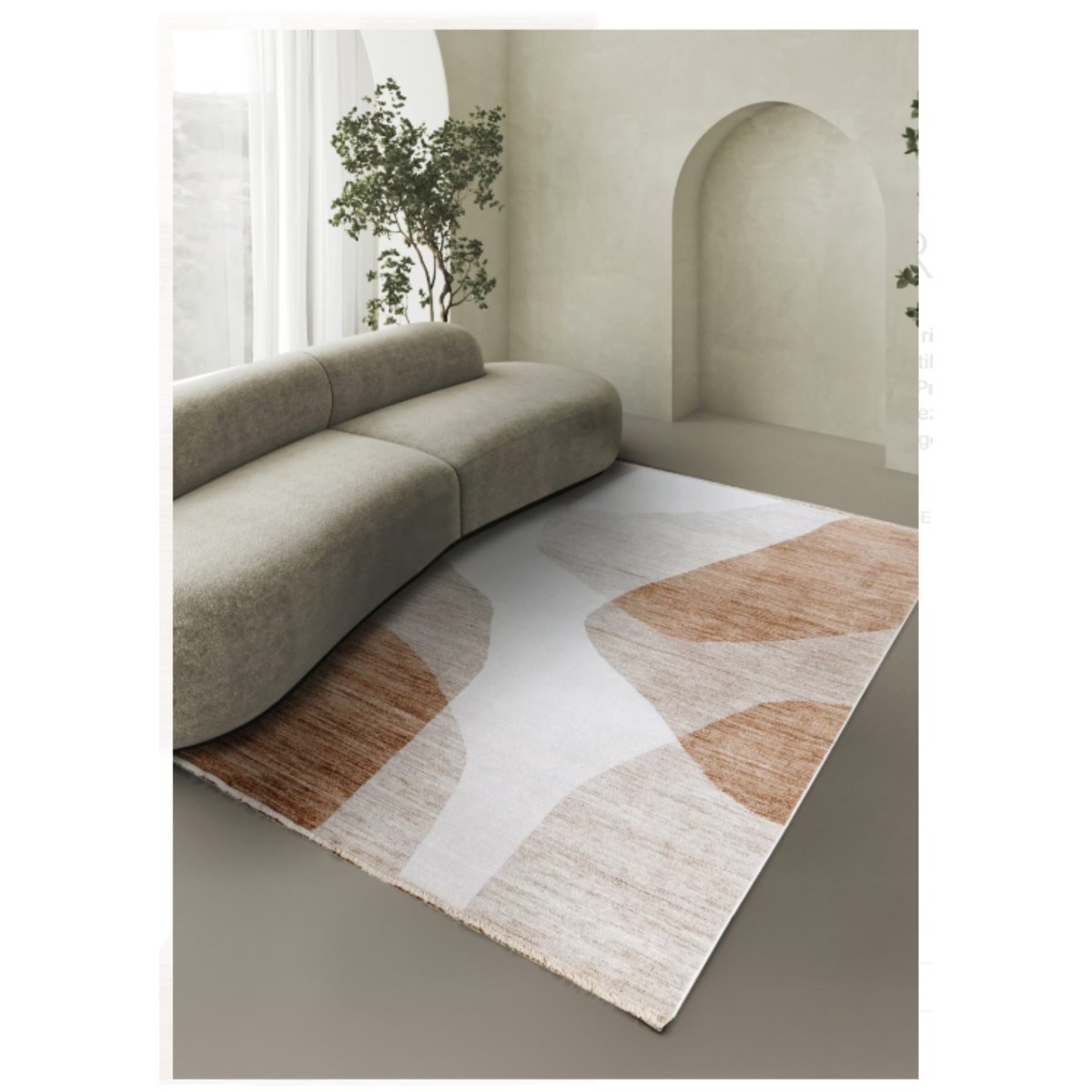 Tapis moderne tissé plat TAMIRA rouge, NOVATREND