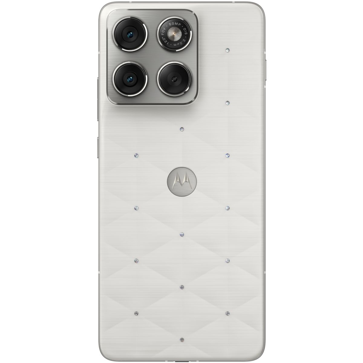 Smartphone Edge70 512Go Swarovski Cloud dancer couleur unique, MOTOROLA