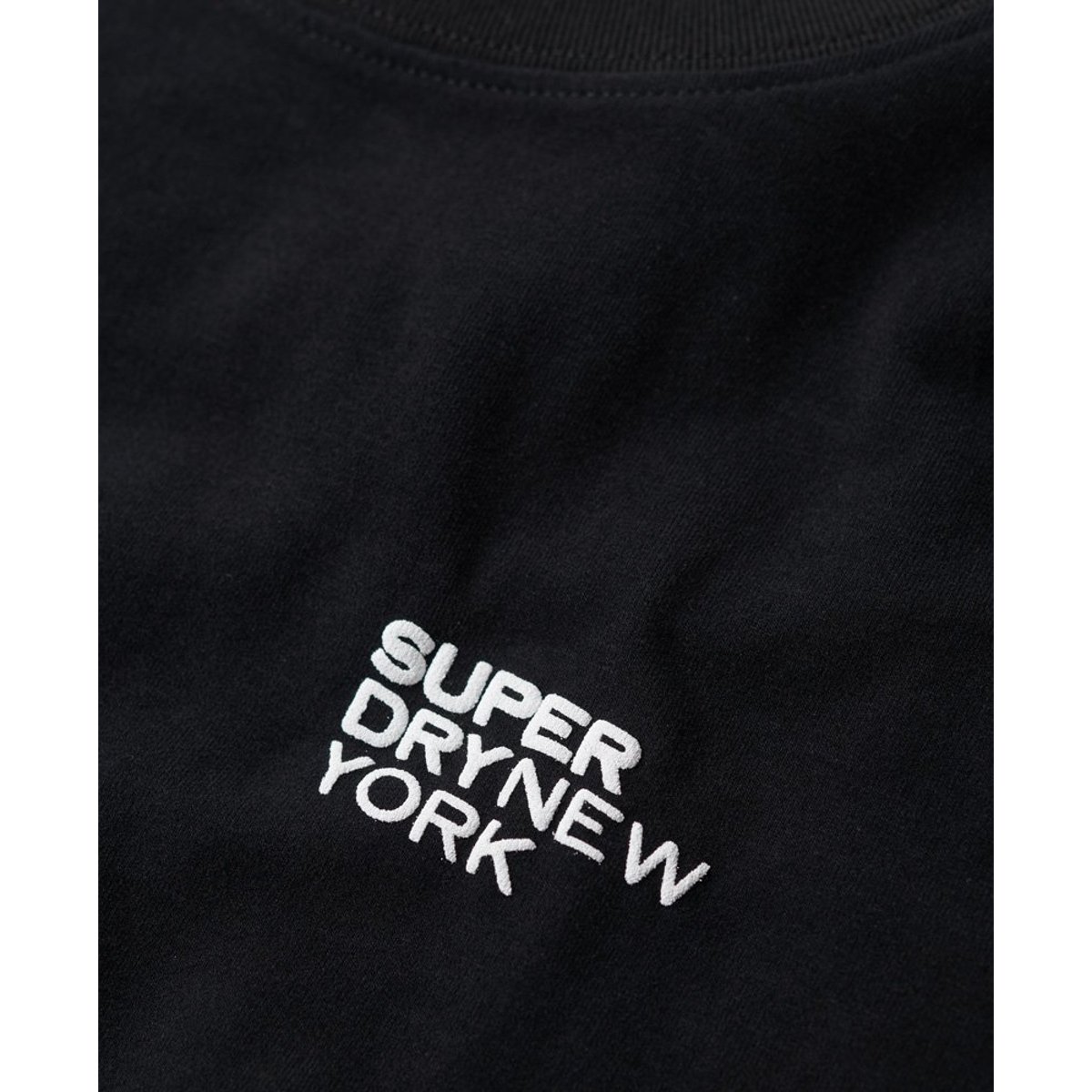 Haut ajusté à motif Sport Luxe noir, SUPERDRY