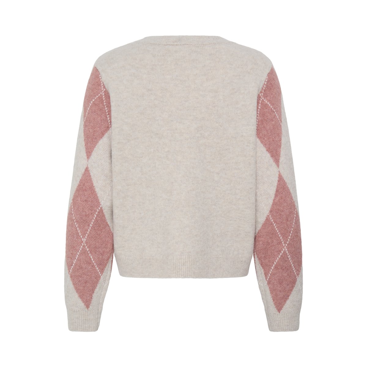 Á manches longues beige oatmeal, zephyr harlequin, ICHI