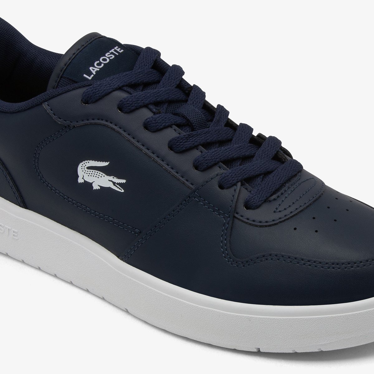 Sneakers Court Ace homme en cuir bleu-092, LACOSTE
