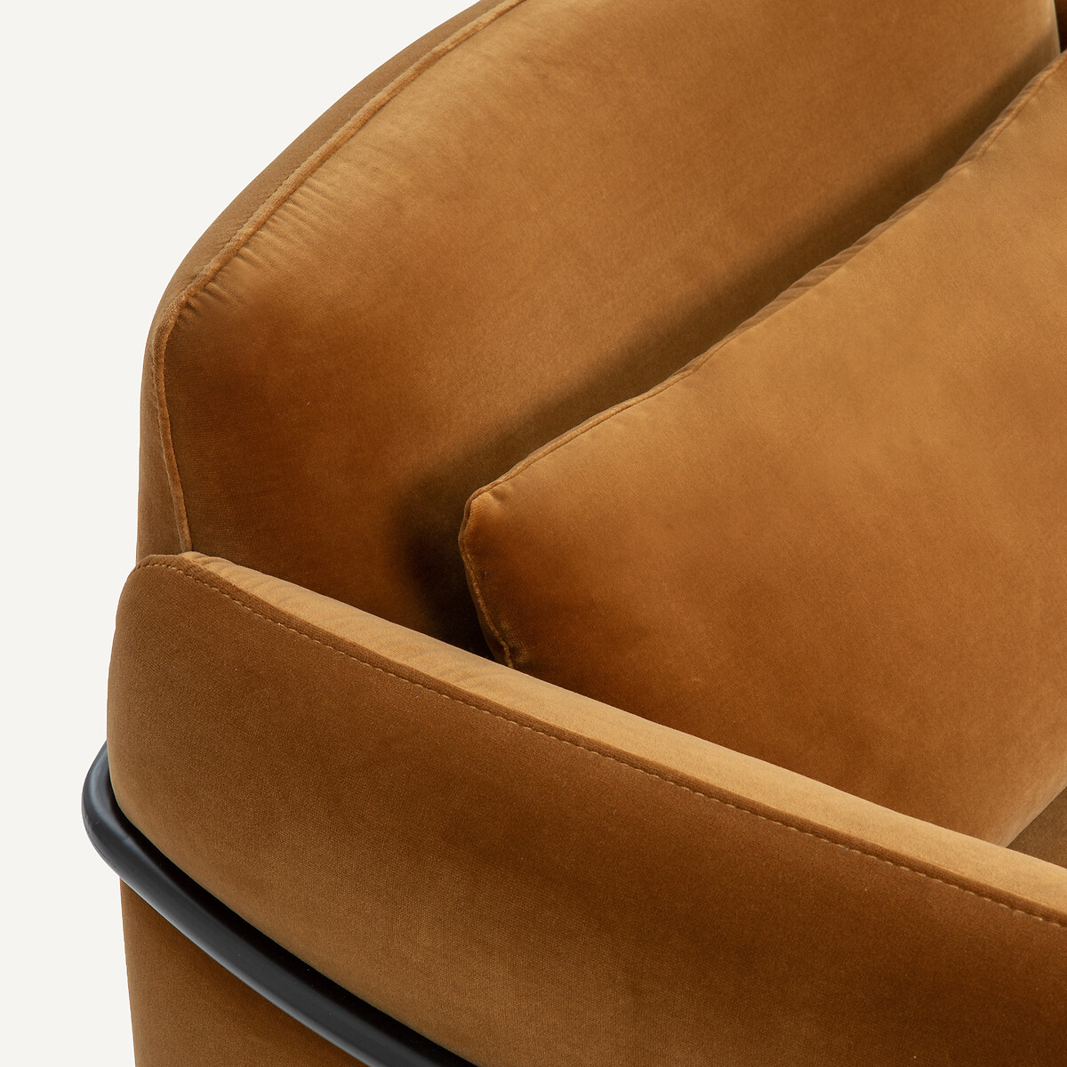 Fauteuil velours, Alistair caramel, AM.PM