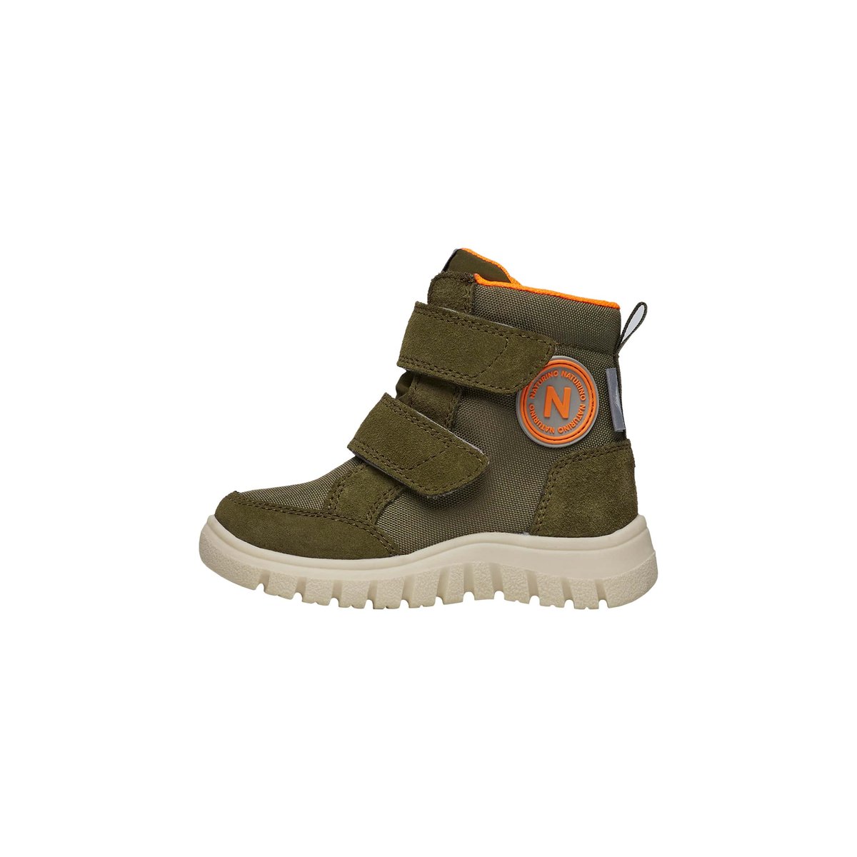 Bottes en suède et tissu technique GEMINAE 3 VL WP. kaki, NATURINO