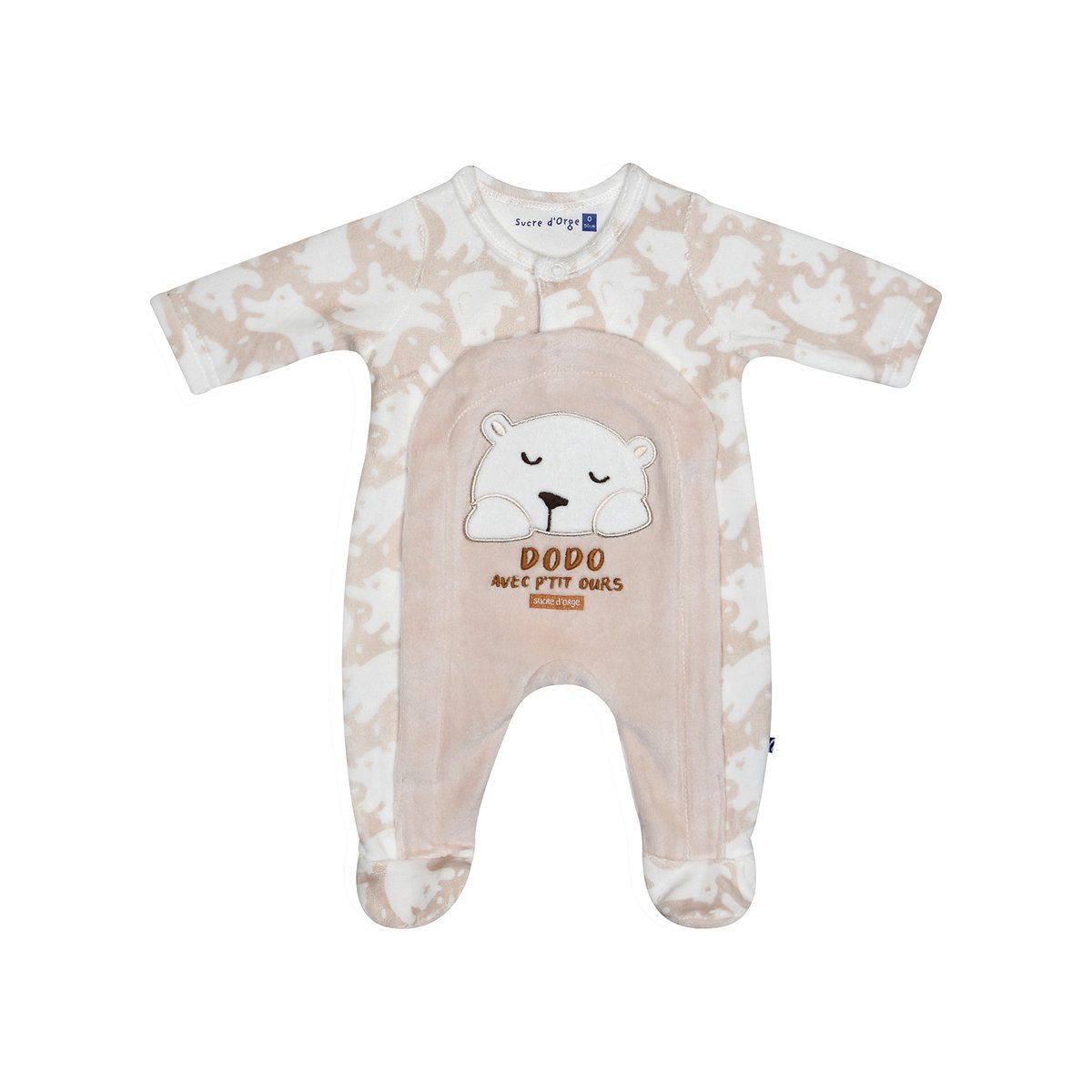 Set naissance mervan maille naissance beige, SUCRE D'ORGE
