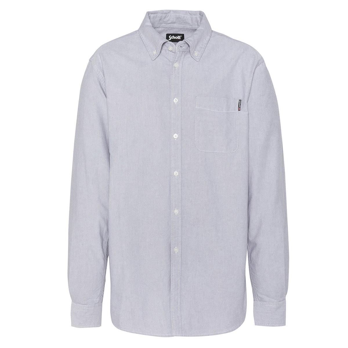 Chemise à manches longues gris, SCHOTT