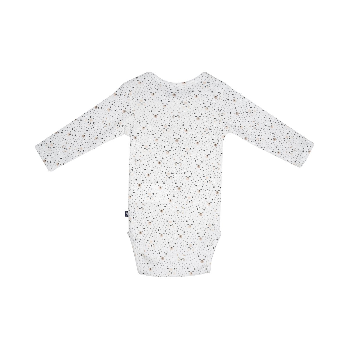 Lot de 3 bodies mael manches longues bebe beige, SUCRE D'ORGE