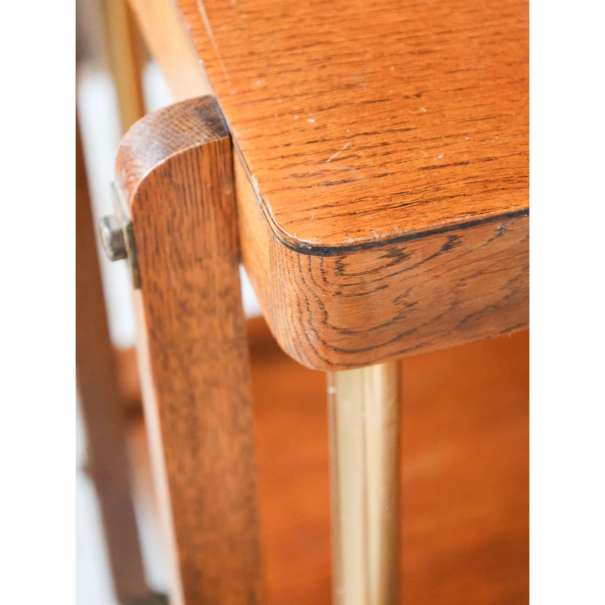 Desserte Art Déco en bois Henriette N°164 - Bon état bois foncé, DEBONGOUT