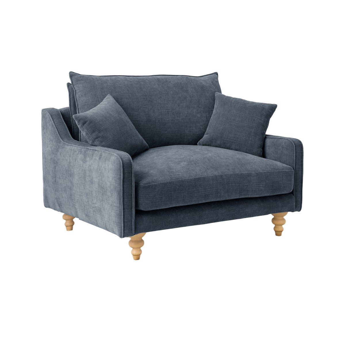 Fauteuil tissu XL - ORSO bleu, CAMIF