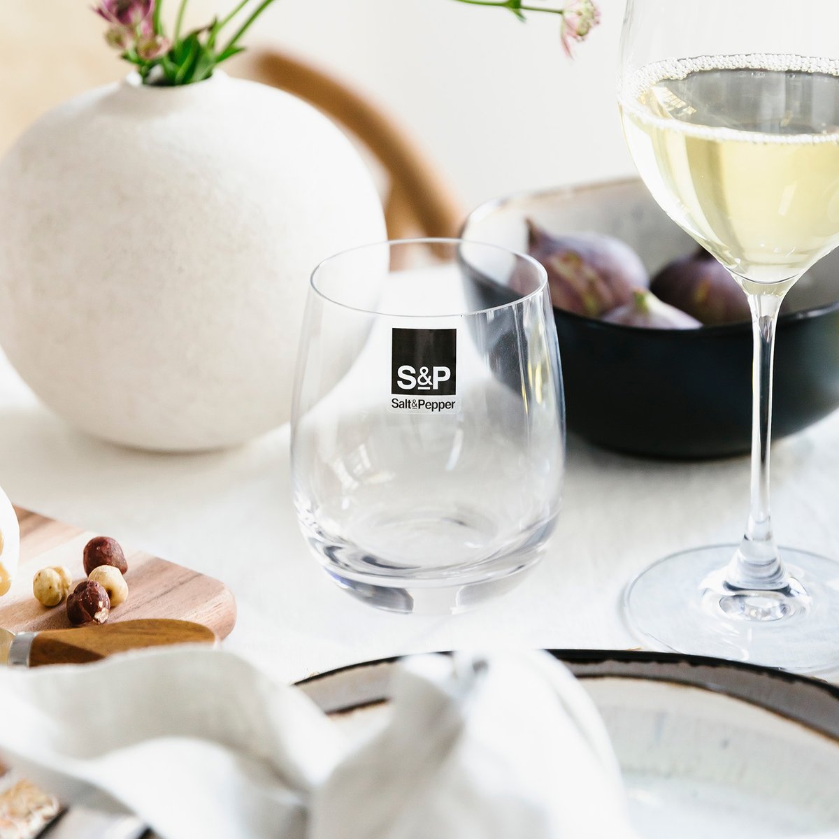 Lot de 6 verres CUVEE transparent, SALT & PEPPER