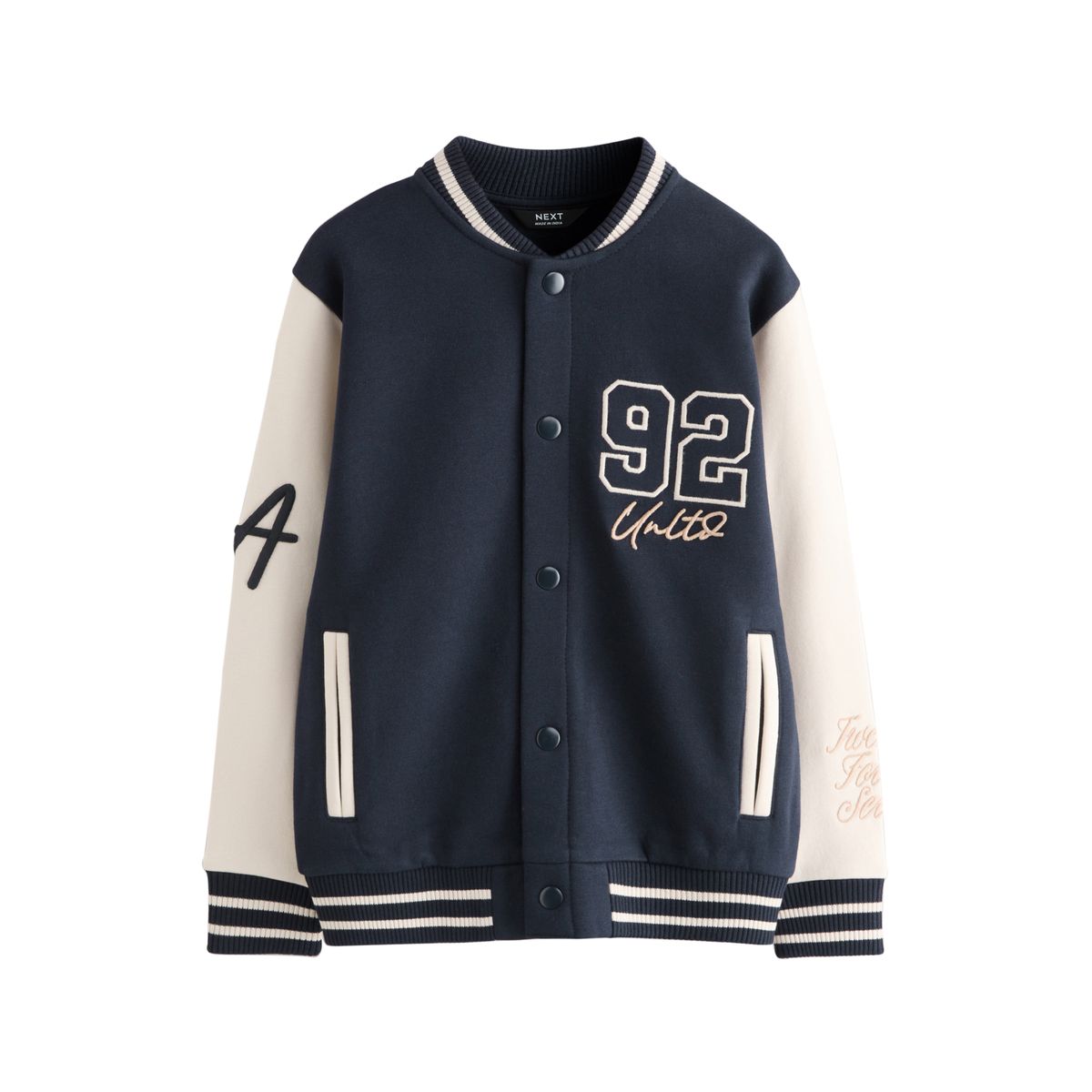 Blouson aviateur à motif bleu marine, NEXT