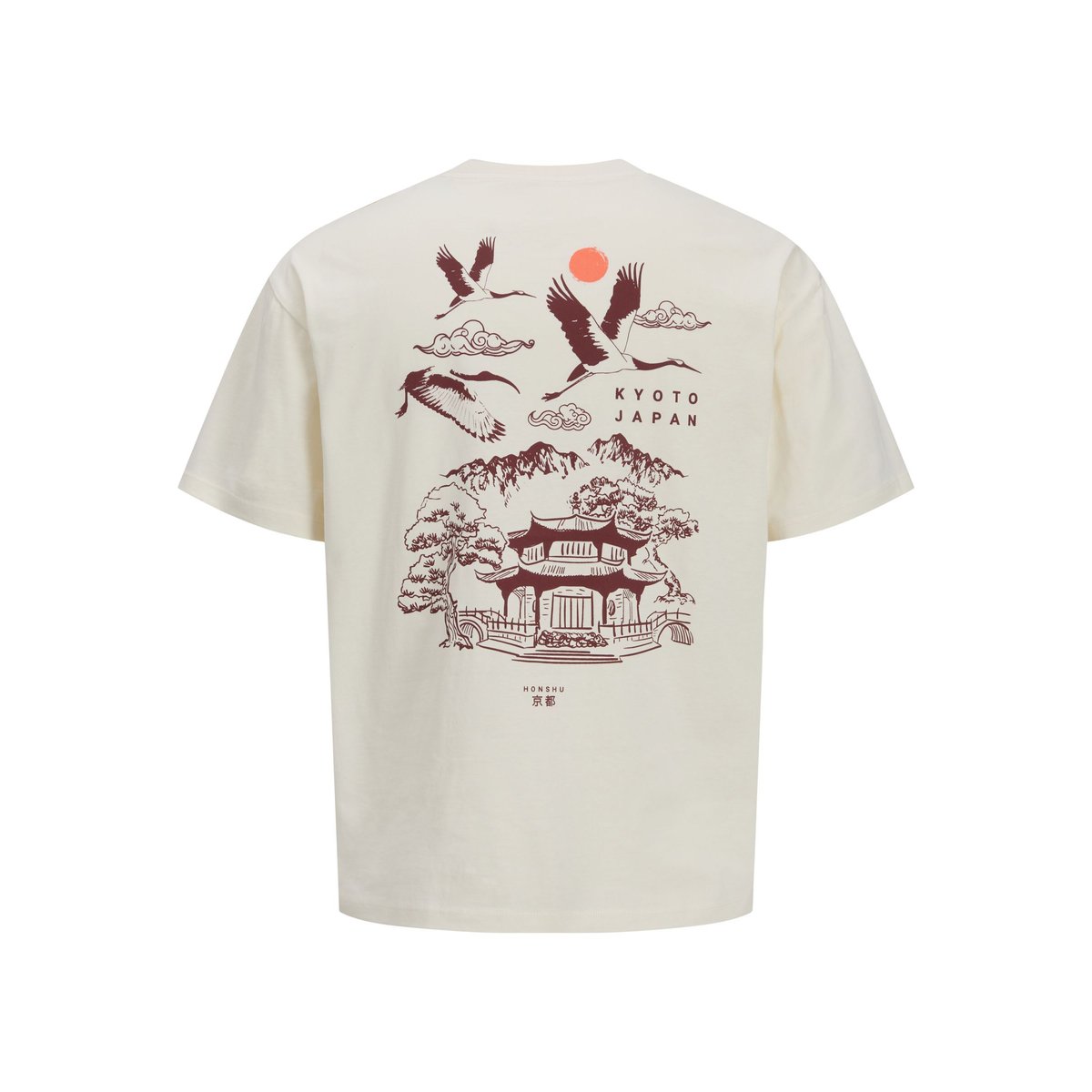 T-Shirt egret 1, JACK & JONES JUNIOR