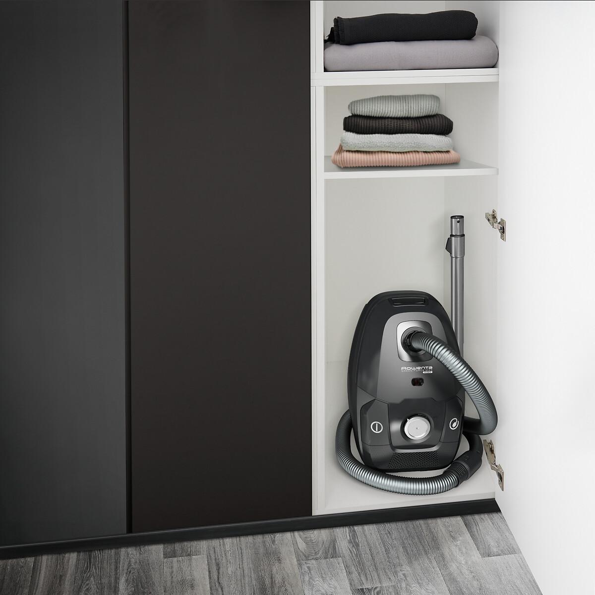 Aspirateur avec sac Green Force RO6136EA aluminium/noir, ROWENTA