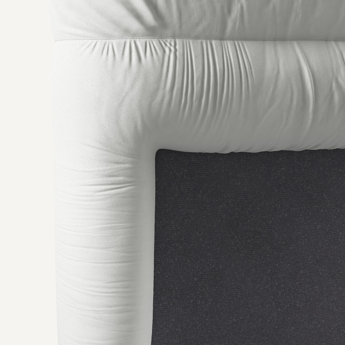 Tête de lit à housser, hauteur 130 cm, MERESON blanc, AM.PM