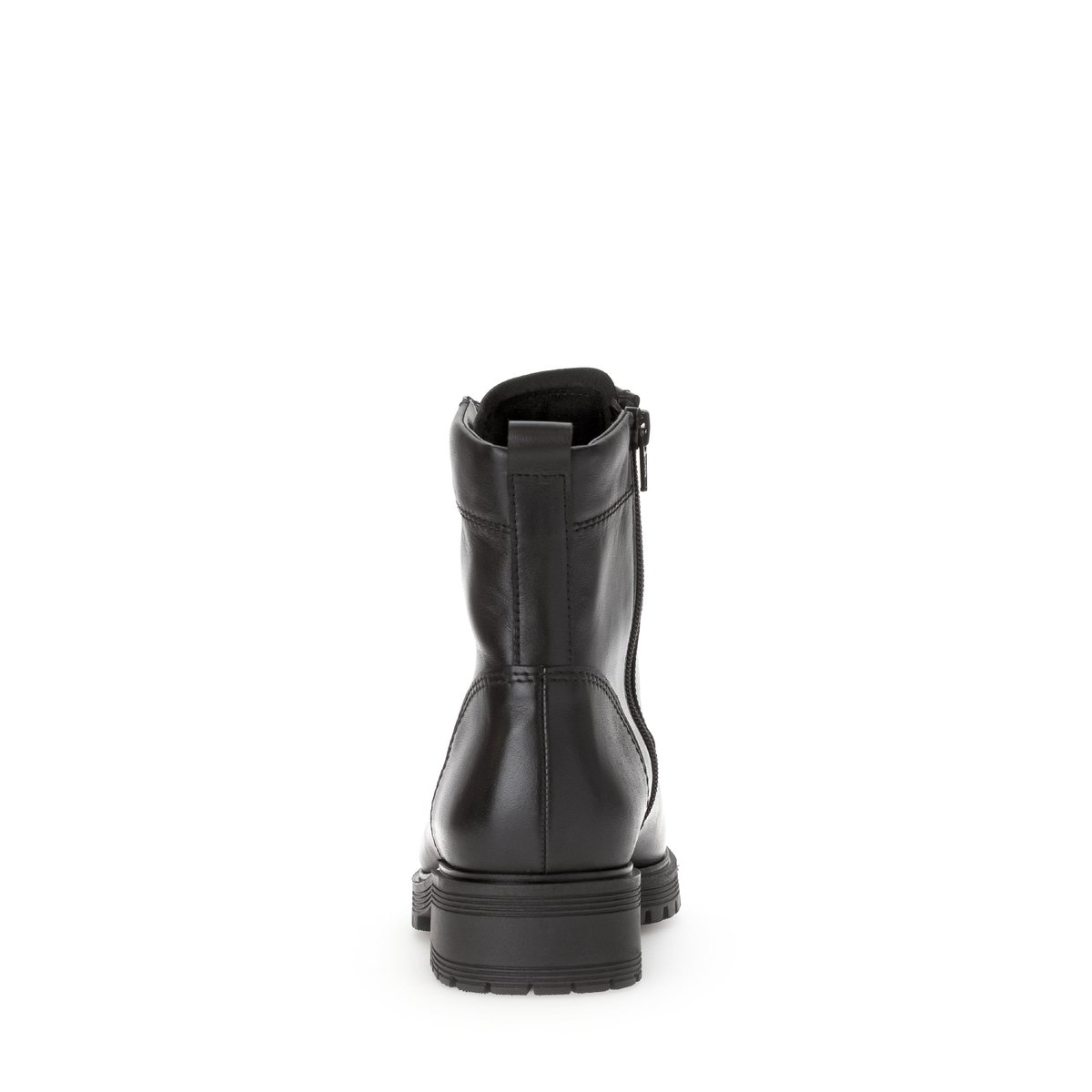 Bottines en cuir verni à talon décroché noir lisse, GABOR