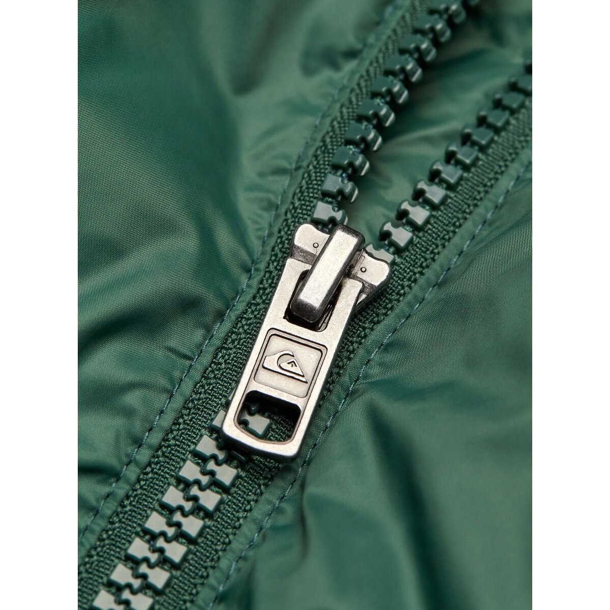 Piumino con cappuccio verde/blu, QUIKSILVER