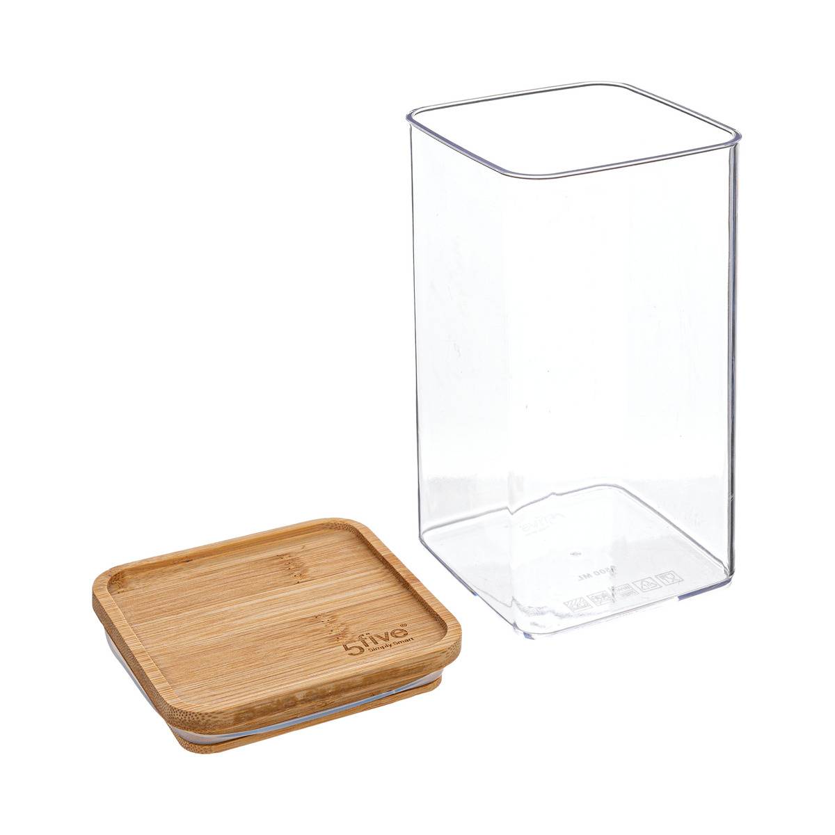 Boîte de conservation 1,5L et couvercle ESKE transparent, 5FIVE SIMPLY SMART